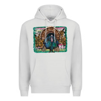 Dove Grey thanksgiving turkey with background Premium Hoodie - RanaPortraitStore