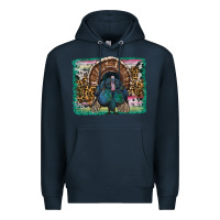 Navy thanksgiving turkey with background Premium Hoodie - RanaPortraitStore