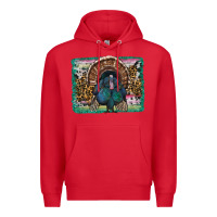 Red thanksgiving turkey with background Premium Hoodie - RanaPortraitStore