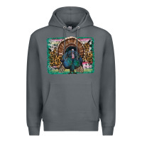 Rock thanksgiving turkey with background Premium Hoodie - RanaPortraitStore