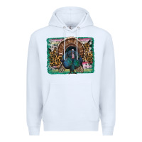 White thanksgiving turkey with background Premium Hoodie - RanaPortraitStore