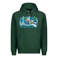 Sports Green merry christmas snowman gnomes Premium Hoodie - Zillion Design Studio
