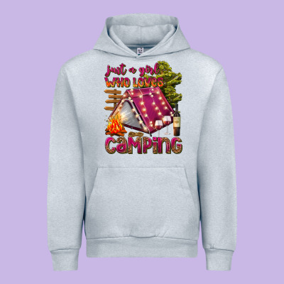 Just A Girl Who Loves Camping Urban Hoodie Designed By Texasbilliewilder