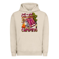 Pigment French Oak just a girl who loves camping Urban Hoodie - texasbilliewilder
