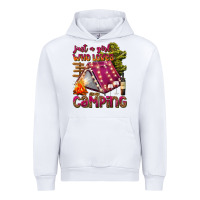 White just a girl who loves camping Urban Hoodie - texasbilliewilder