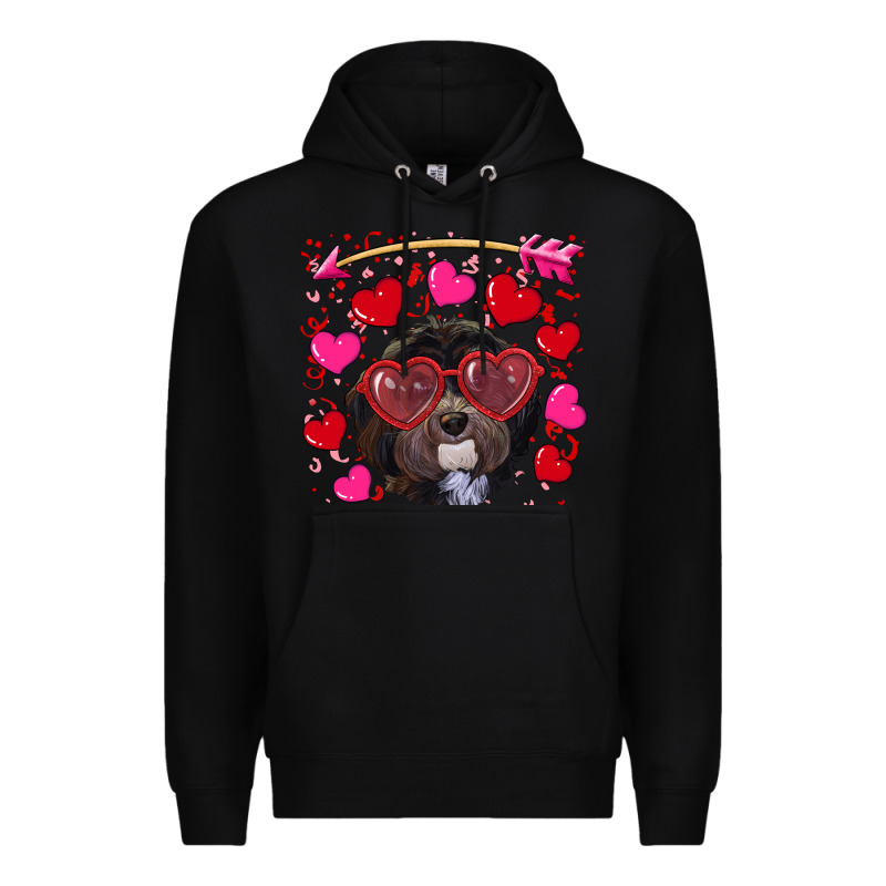 Valentine's Day Havanese Dog Premium Hoodie by RanaPortraitStore | Teevron