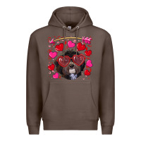 Coffee Valentine's day havanese dog Premium Hoodie - RanaPortraitStore