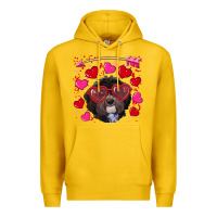 Lemon Valentine's day havanese dog Premium Hoodie - RanaPortraitStore