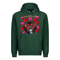 Sports Green Valentine's day havanese dog Premium Hoodie - RanaPortraitStore