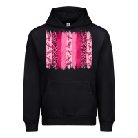 Black Breast Cancer Brushstrokes Urban Hoodie - RanaPortraitStore