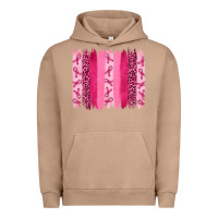 Pigment Burro Breast Cancer Brushstrokes Urban Hoodie - RanaPortraitStore