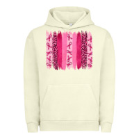 Pigment Pistachio Breast Cancer Brushstrokes Urban Hoodie - RanaPortraitStore
