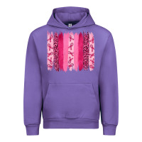Tulip Breast Cancer Brushstrokes Urban Hoodie - RanaPortraitStore