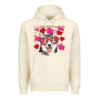 Sandshell Valentine's day husky Premium Hoodie - RanaPortraitStore