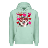 Seafoam Valentine's day husky Premium Hoodie - RanaPortraitStore