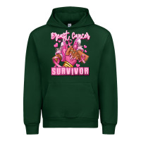 Forest Green Breast Cancer survivor afro girl sneakers Urban Hoodie - RanaPortraitStore