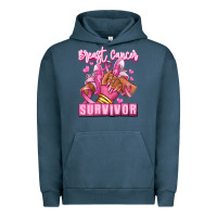Pigment Midnight Navy Breast Cancer survivor afro girl sneakers Urban Hoodie - RanaPortraitStore
