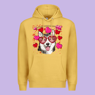 Premium Hoodie Valentine's day husky