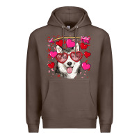 Coffee Valentine's day husky Premium Hoodie - RanaPortraitStore