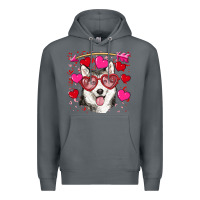 Rock Valentine's day husky Premium Hoodie - RanaPortraitStore
