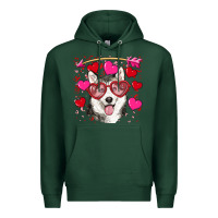 Sports Green Valentine's day husky Premium Hoodie - RanaPortraitStore
