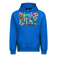 Cobalt just pray Urban Hoodie - texasbilliewilder