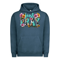 Pigment Midnight Navy just pray Urban Hoodie - texasbilliewilder