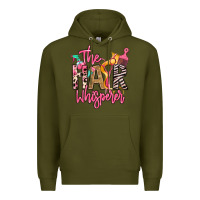 Army Green the hair whisperer Premium Hoodie - texasbilliewilder