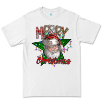 White festive santa claus greeting Premium Tee - CowhideDigitalArt