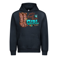 Navy justas malltown girlie Urban Hoodie - texasbilliewilder