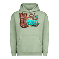 Pigment Oil Green justas malltown girlie Urban Hoodie - texasbilliewilder
