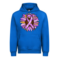 Cobalt Cancer Awareness Sunflower Urban Hoodie - RanaPortraitStore