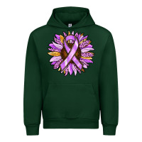 Forest Green Cancer Awareness Sunflower Urban Hoodie - RanaPortraitStore