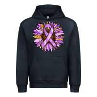 Navy Cancer Awareness Sunflower Urban Hoodie - RanaPortraitStore