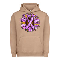 Pigment Burro Cancer Awareness Sunflower Urban Hoodie - RanaPortraitStore