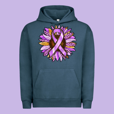 Urban Hoodie Cancer Awareness Sunflower