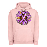 Pigment Salmon Cancer Awareness Sunflower Urban Hoodie - RanaPortraitStore