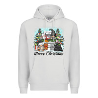 Dove Grey merry christmas gnomes Premium Hoodie - Zillion Design Studio