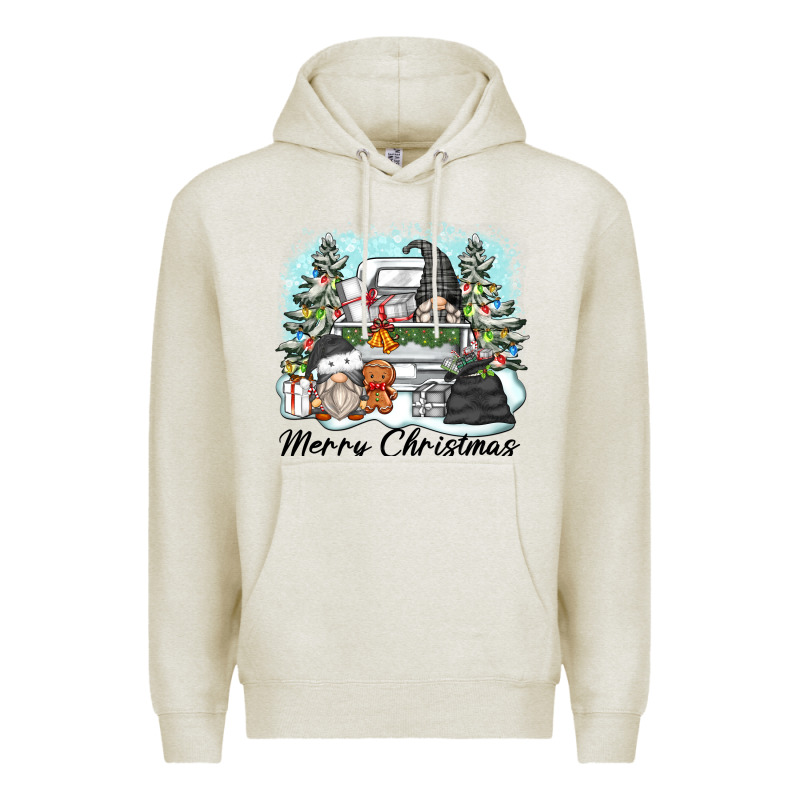 Merry Christmas Gnomes Premium Hoodie by Zillion Design Studio | Teevron