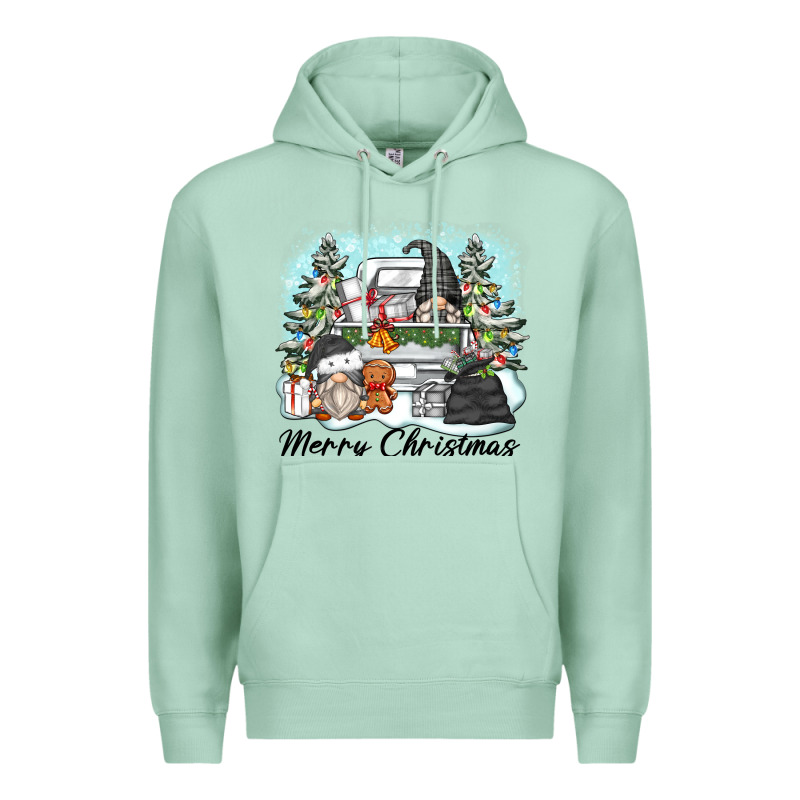 Merry Christmas Gnomes Premium Hoodie by Zillion Design Studio | Teevron
