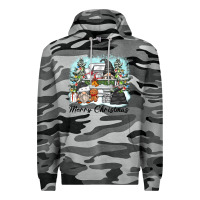Slate Camo merry christmas gnomes Premium Hoodie - Zillion Design Studio