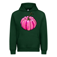 Forest Green Breast Cancer Awareness Pink Pumpkin Urban Hoodie - RanaPortraitStore