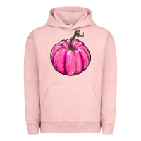 Pigment Salmon Breast Cancer Awareness Pink Pumpkin Urban Hoodie - RanaPortraitStore