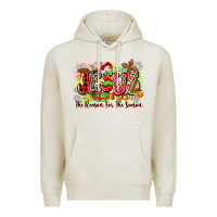 Oatmeal Heather jesus the reason for the season Premium Hoodie - Zillion Design Studio