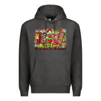 Charcoal Heather jesus the reason for the season Premium Hoodie - Zillion Design Studio