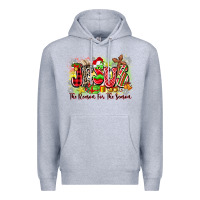 Heather Grey jesus the reason for the season Premium Hoodie - Zillion Design Studio