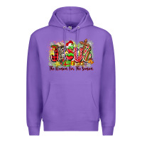 Purple jesus the reason for the season Premium Hoodie - Zillion Design Studio