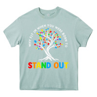 Arona Why Fit In Autism Awareness Heavy Core Tee - CowhideDigitalArt