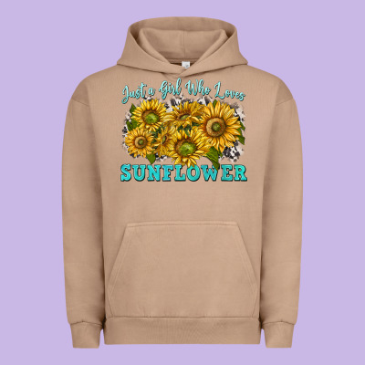 Just A Girl Who Loves Sunflower Urban Hoodie Designed By Texasbilliewilder