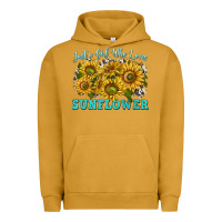 Pigment Peanut Butter just a girl who loves sunflower Urban Hoodie - texasbilliewilder